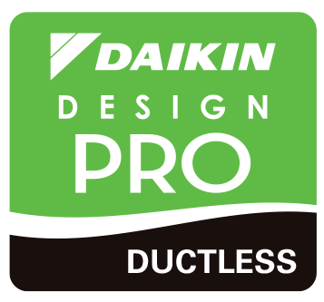 Daikin Design Pro Ductless certified installer