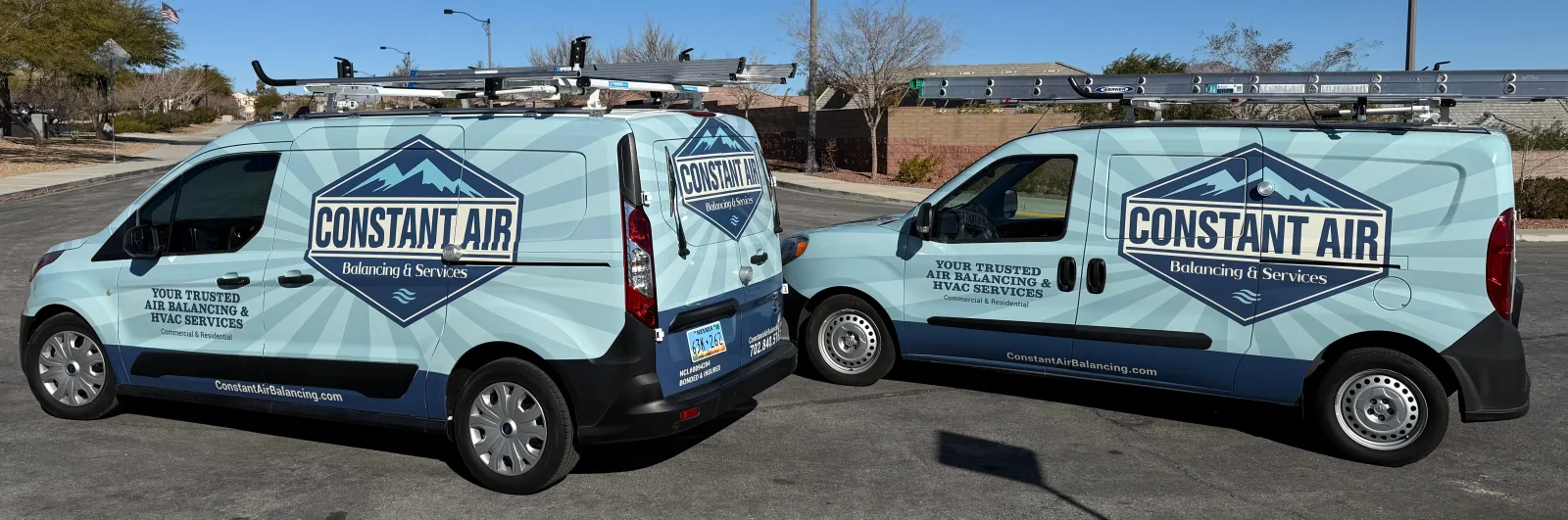 Constant Air Balancing service vans Las Vegas fleet